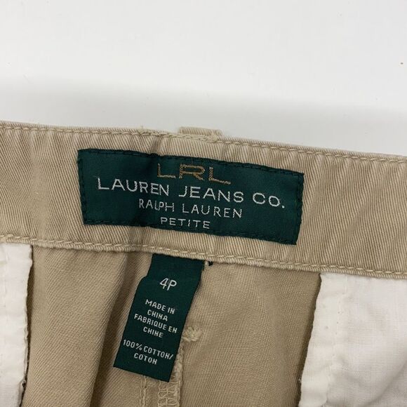 🔥LAUREN JENAS CO RALP LAUREN NEWBURYPORT CHINO PANTS SZ 4P New - Picture 5 of 8